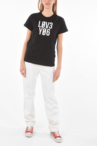 Crew Neck L0V3 Y06 Cotton T-Shirt