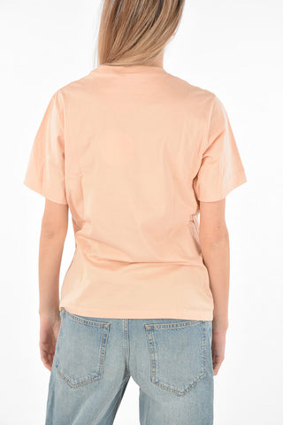 Crew Neck Embroidered Patch T-Shirt