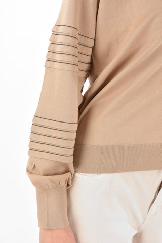 Maglia Cardigan in Cotone con Ricami Gioiello