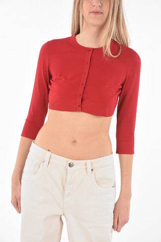 Buttoned CARMIN Crop Cardigan
