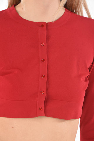 Buttoned CARMIN Crop Cardigan