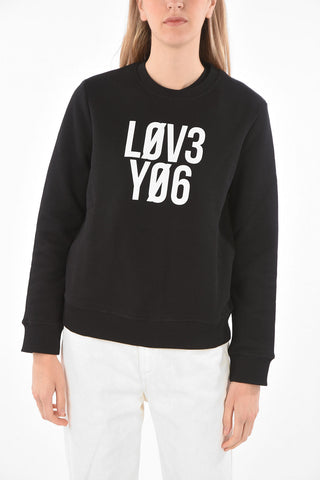 Crew Neck L0V3 Y06 Printed Sweatshirt