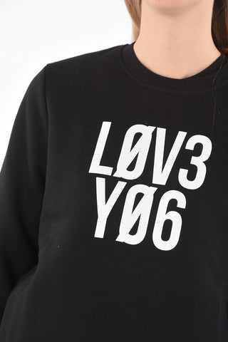Crew Neck L0V3 Y06 Printed Sweatshirt