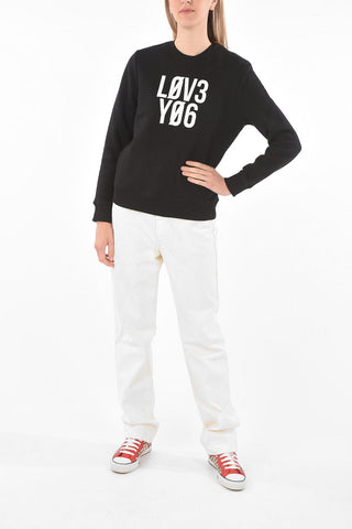 Crew Neck L0V3 Y06 Printed Sweatshirt