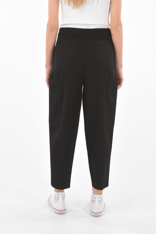 Pantaloni Cargo in Lana ad 1 Pince