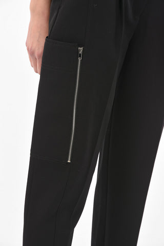 Pantaloni Cargo in Lana ad 1 Pince