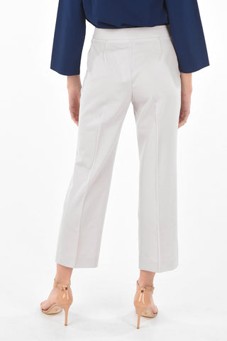 2 Pocket Hidden Fastening Cropped Fit Pants