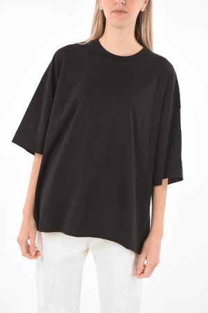 T-Shirt Girocollo Oversized in Cotone