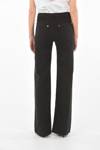 Patch Pocket Palazzo Denims with Belt Loops