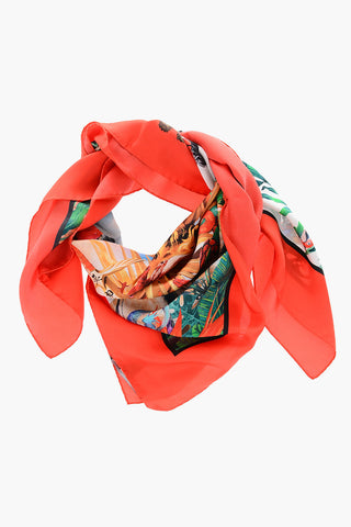 silk printed foulard