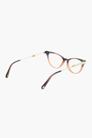 cat-eye ADELLE spectacles with sheer lenses