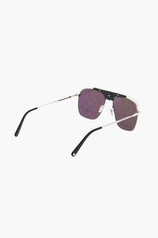 occhiali da sole NOAH pilot con lenti specchiate e stampa monogram