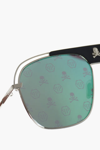 occhiali da sole NOAH pilot con lenti specchiate e stampa monogram