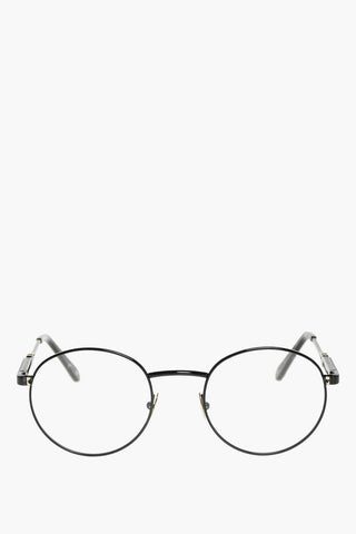 round ANDREA spectacles with sheer lenses