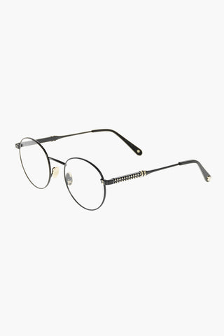 round ANDREA spectacles with sheer lenses