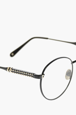 round ANDREA spectacles with sheer lenses