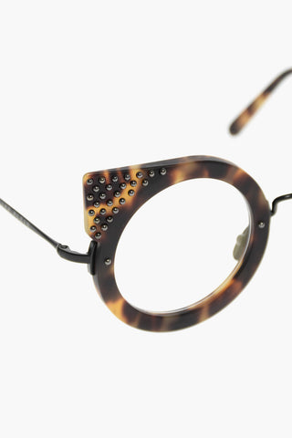 cat eye frame KATY-V spectacles with studs details
