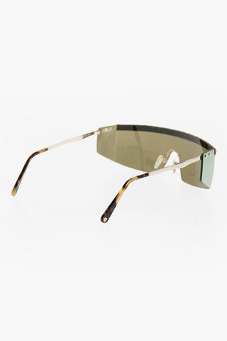 shield KOBA sunglasses with studs and mirrored lenses