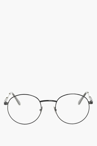 round ANDREA spectacles with sheer lenses