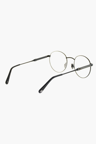 round ANDREA spectacles with sheer lenses