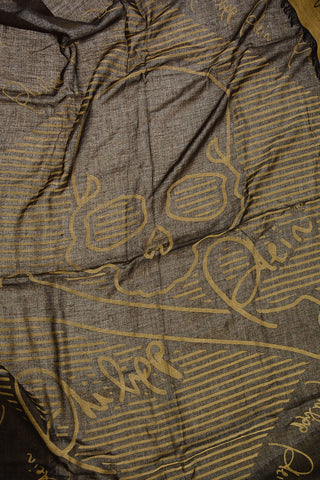 skull embroidered scarf