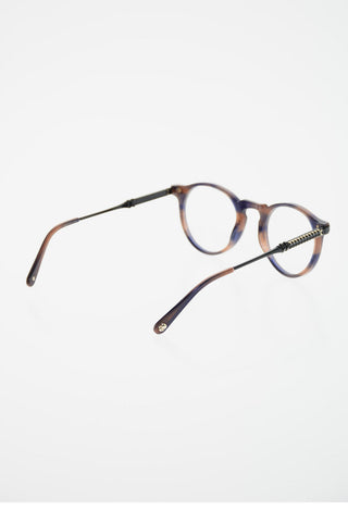 round INDY spectacles with sheer lenses