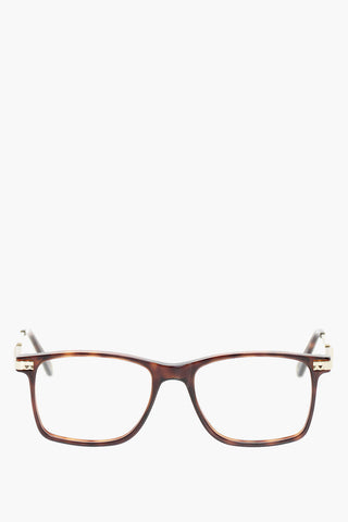 rectangular frame ALEXANDER spectacles with sheer lenses