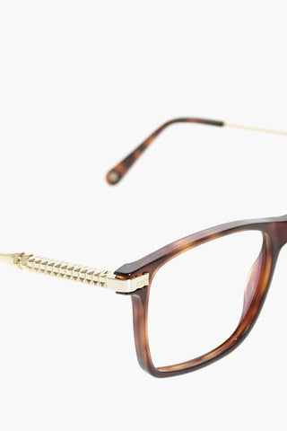 rectangular frame ALEXANDER spectacles with sheer lenses
