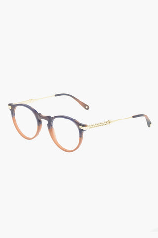 round INDY spectacles with sheer lenses