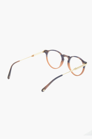 round INDY spectacles with sheer lenses