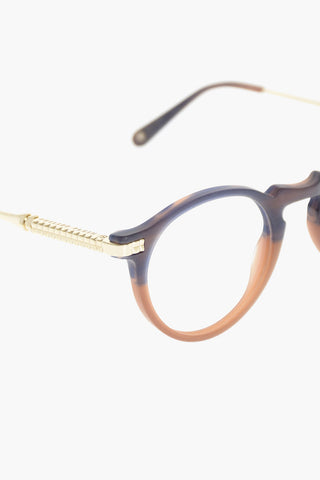 round INDY spectacles with sheer lenses