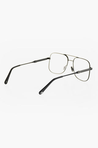 square ASH spectacles with sheer lenses