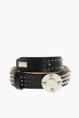 EST.1978 35mm studded leather OYA belt