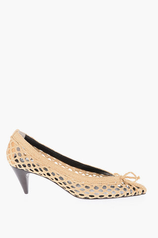 Rafia KIM Pumps with Bow Detailing and Cone Heel 5 cm