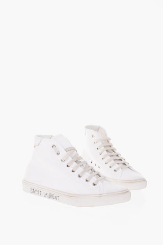 Canvas MALIBU Sneakers with Side Lettering Logo