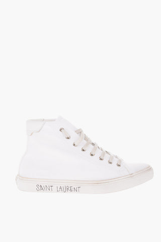 Canvas MALIBU Sneakers with Side Lettering Logo