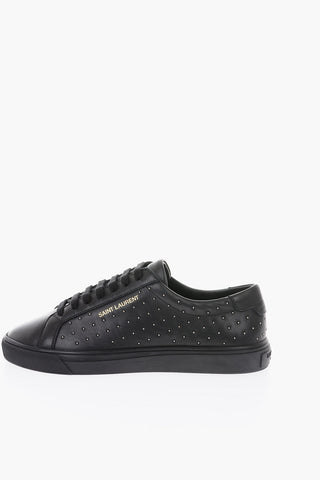 Leather ANDY PEARL Sneakers with All-over Studs