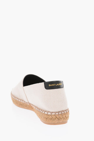 Espadrillas in Canvas Logate con Suola in Corda