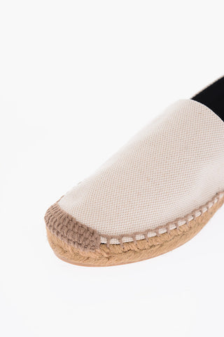 Espadrillas in Canvas Logate con Suola in Corda