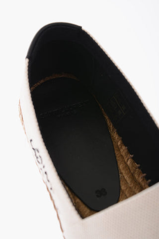 Espadrillas in Canvas Logate con Suola in Corda