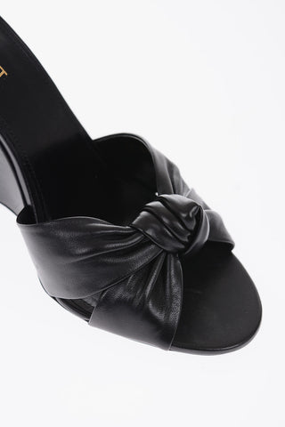 Sandali LILA in Pelle con Fiocco 11,5 cm