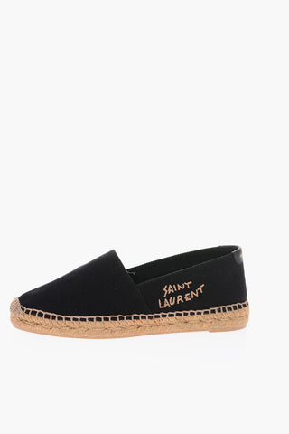 Canvas Logoed Espadrillas with Roped Sole