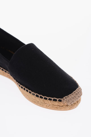 Canvas Logoed Espadrillas with Roped Sole
