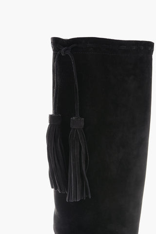 Suede Leather MEURICE Over-the-knee with Lace 9,5 cm