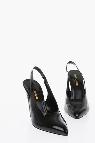 Patent Leather VENUS Slingbacks with Cone Heel 10 cm