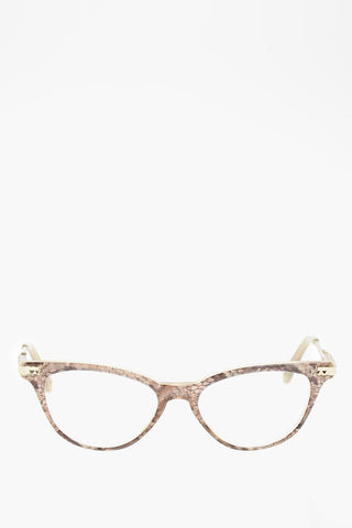 reptile printed ADELLE sunglasses with cat-eye frame