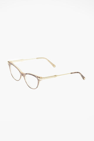 reptile printed ADELLE sunglasses with cat-eye frame