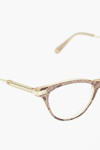 reptile printed ADELLE sunglasses with cat-eye frame