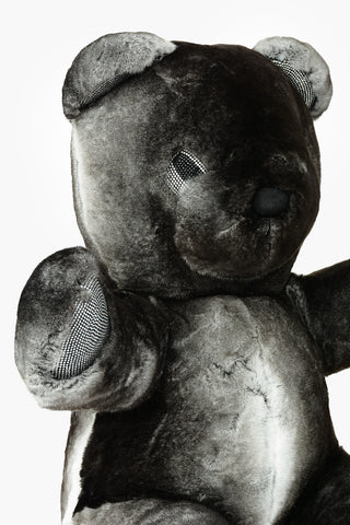 Real Fur Teddy Bear 70 Soft Toy with Rhinestone Embellishment
