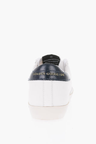 leather solid color SUPERSTAR low-top sneakers